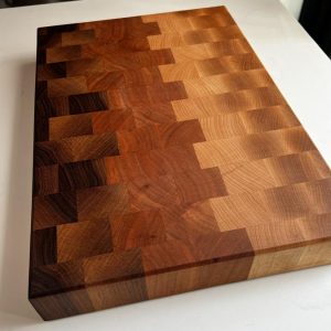 Hardwood End-Grain Ombré Butchers Block (Extra Large)